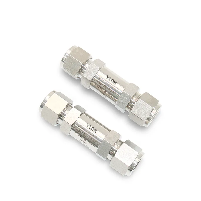 High-Pressure Check Valve with Ferrule Ends